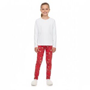 PLANET GOLD Girls Gingerbread Holiday Leggings